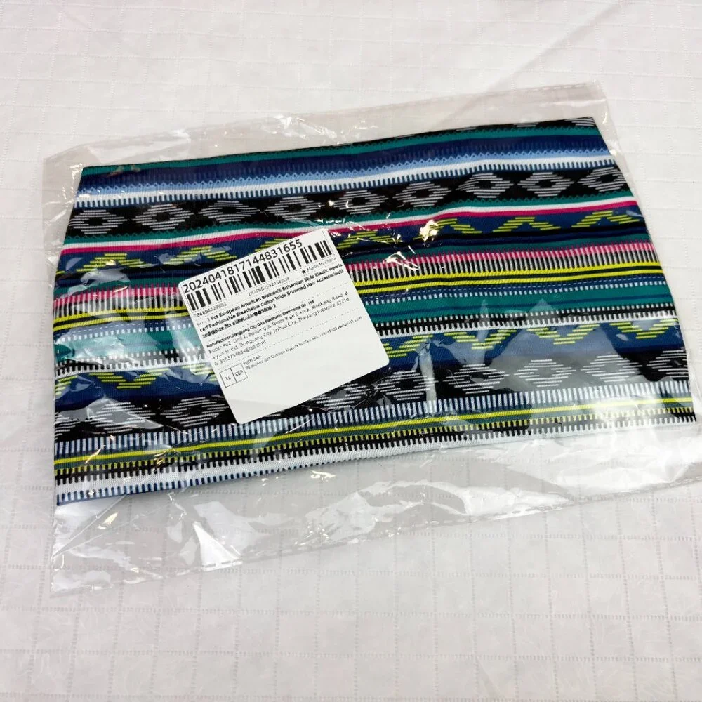 Bohemian Headband - Wide Print Headband – Fashionable Knot Tie Style